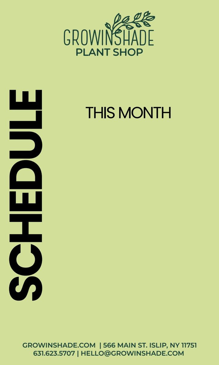 In-store e-ink schedule